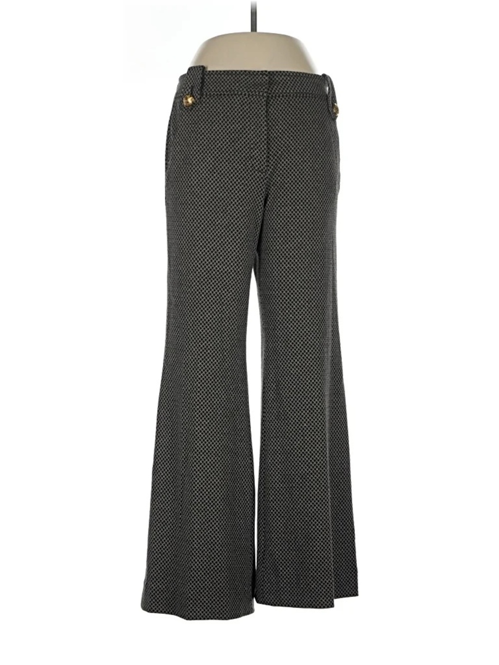 White House Black Market Black & White Wide-Leg Trousers